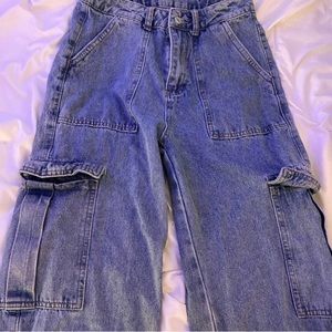 grunge baggy jeans with pockets